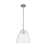 Innovations Crown Point 1Lt 9" Bristol Stem Pendant, SN/Seed - 434-1S-SN-GBD-94