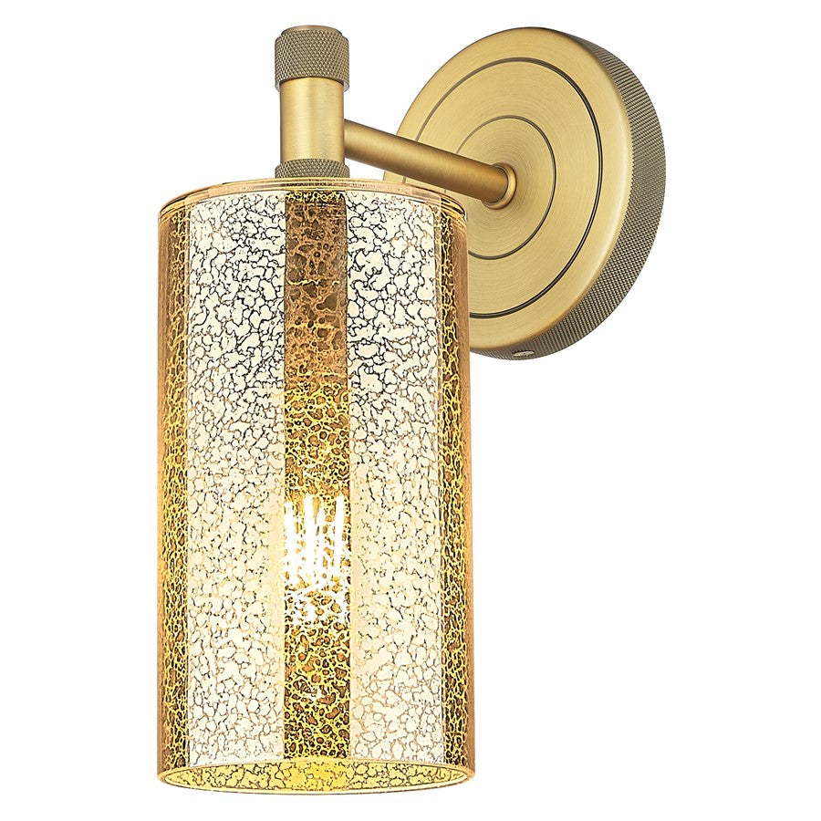 Innovations Crown Point 7" Wall Sconce, BB/Merc - 434-1W-BB-G434-7ME