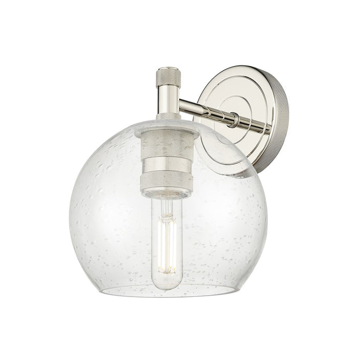 Innovations Crown Point 1Lt 6" Athens Sconce, Polished Nickel/Seed