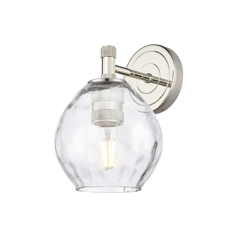 Innovations Waverly 6in 1-Light Wall Sconce | Industrial Polished Nickel and Clear Glass | Bedroom & Hallway Accent Light | Model 434-1W-PN-G362