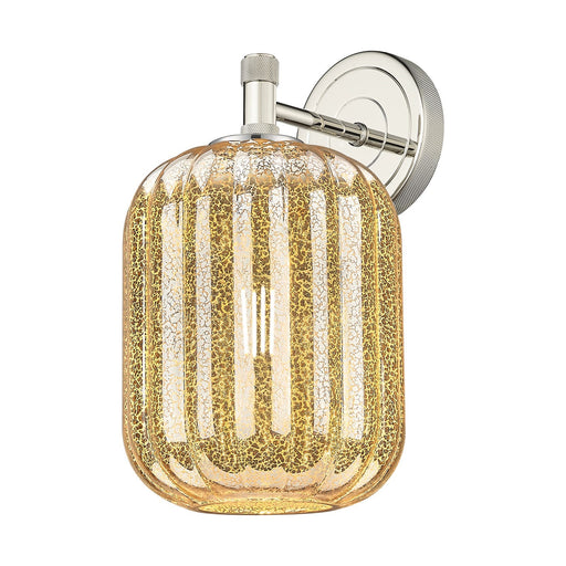 Innovations Preston Cylinder 7in 1-Light Wall Sconce | Industrial Polished Nickel and Mercury Glass | Bedroom & Hallway | Model 434-1W-PN-G460-7ME