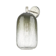 Innovations Brookhaven Cloche 7in 1-Light Wall Sconce | Industrial Polished Nickel Steel and Slate Glass | Bathroom & Hallway | Model 434-1W-PN-G482-7SL