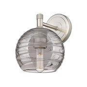 Innovations Crown Point 1Lt 6" Sconce, Satin Nickel/Smoke - 434-1W-SN-G1213-6SM