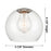 Innovations Crown Point 1Lt 6" Athens Sconce, Satin Nickel/Clear