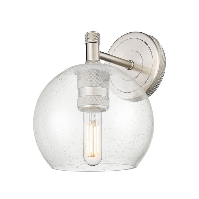 Innovations Crown Point 1Lt 6" Athens Sconce, SN/Seed - 434-1W-SN-G124-6