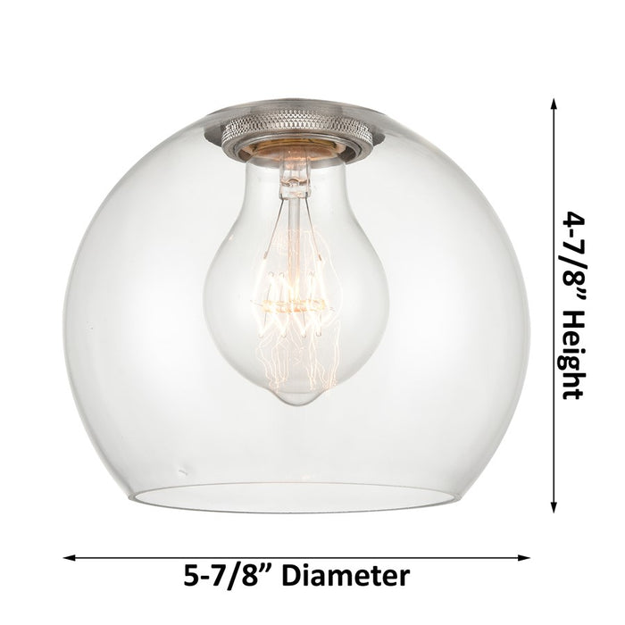 Innovations CP 3Lt 20" Athens Stem Pendant, Black/Clear