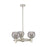 Innovations Crown Point 3Lt 20" Stem Pendant, PN/Smoke - 434-3CR-PN-G1213-6SM