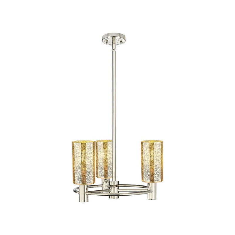 Innovations Crown Point 3Lt Stem Pendant/7", PN/MC - 434-3CR-PN-G434-7ME