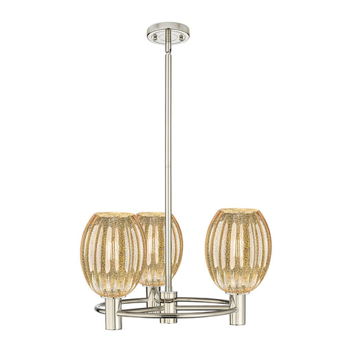 Innovations Preston Bulb 20in 3-Light Pendant | Industrial Polished Nickel and Mercury Glass | Kitchen Island & Dining | Model 434-3CR-PN-G459-6ME