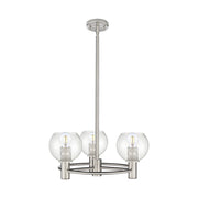 Innovations Crown Point 3Lt 20" Athens Stem Pendant, SN/Seed - 434-3CR-SN-G124-6
