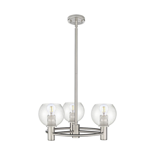 Innovations Crown Point 3Lt 20" Athens Stem Pendant, SN/Seed - 434-3CR-SN-G124-6