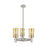 Innovations Crown Point 3Lt Stem Pendant/7", SN/MC - 434-3CR-SN-G434-7ME