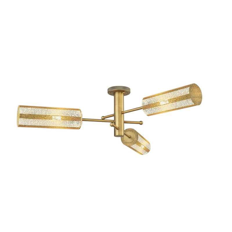 Innovations Crown Point 3Lt Flush/12", BB/MC - 434-3F-BB-G434-12ME