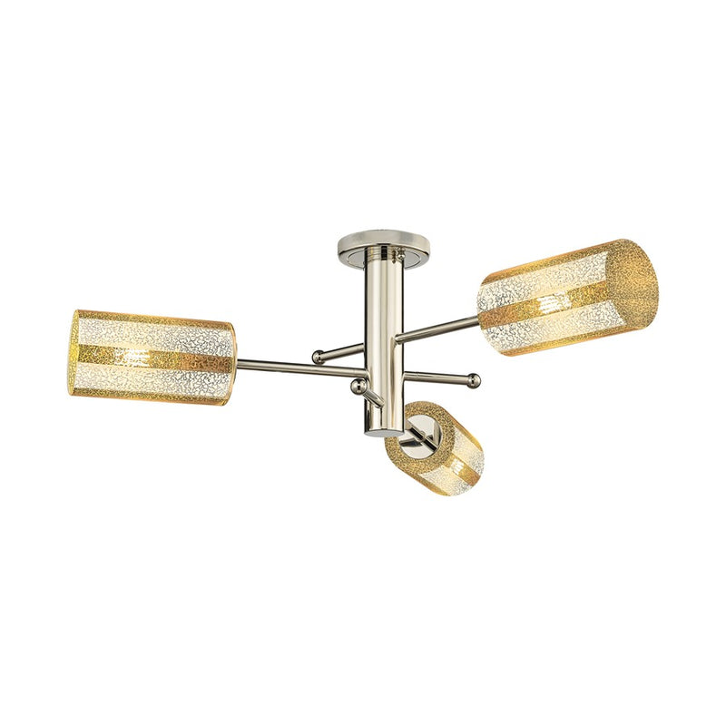 Innovations Crown Point 3Lt Flush/7", PN/MC - 434-3F-PN-G434-7ME