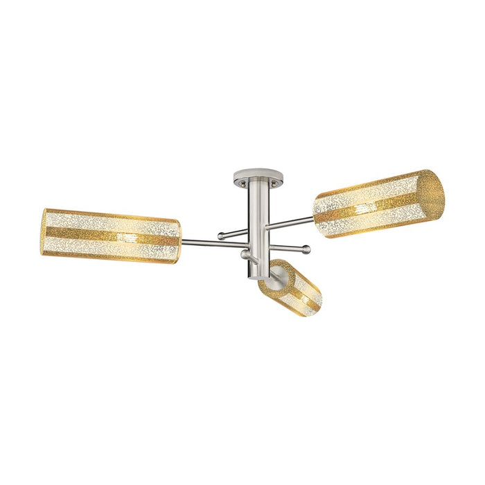 Innovations Crown Point 3Lt Flush/12", SN/MC - 434-3F-SN-G434-12ME