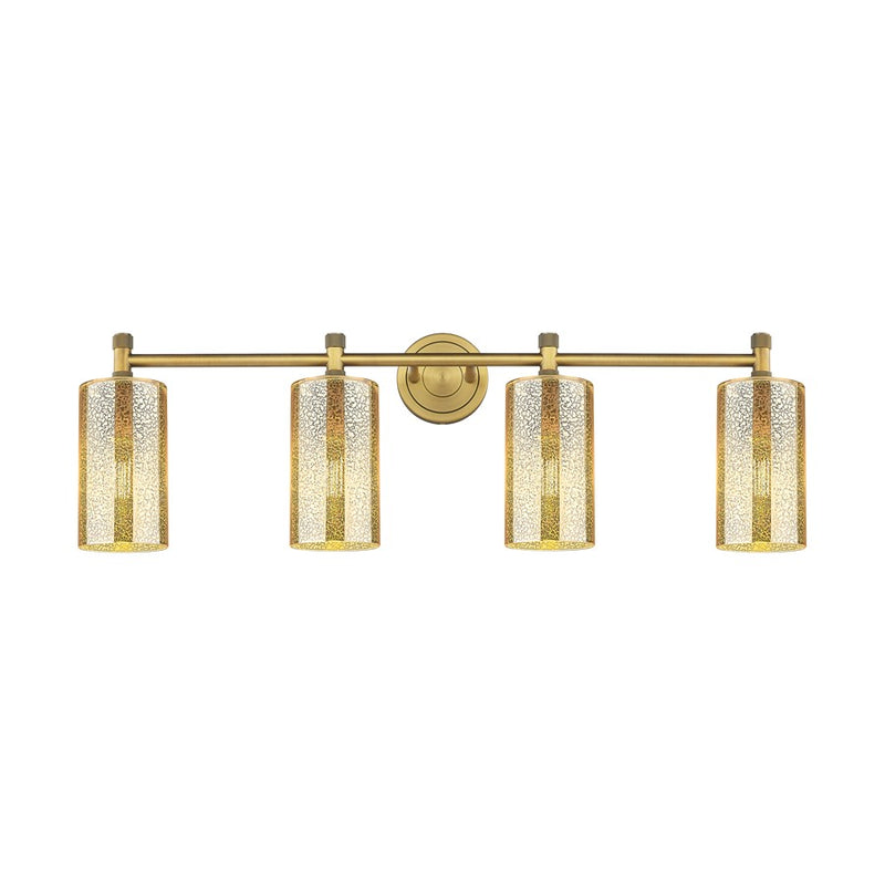 Innovations Crown Point 4Lt 34" Bath, Brushed Brass/Mercury - 434-4W-BB-G434-7ME