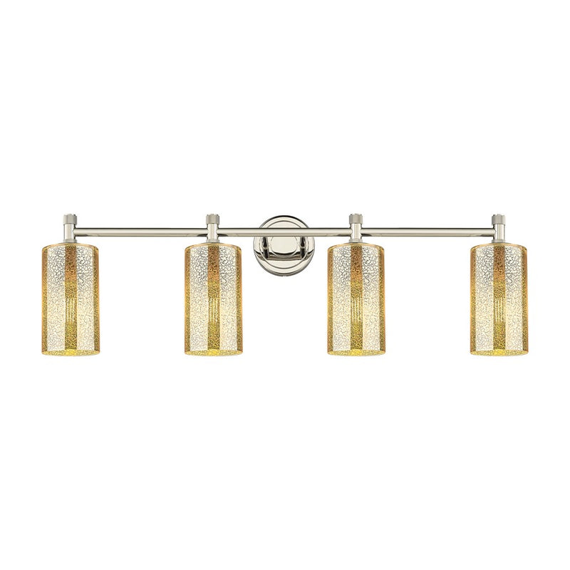 Innovations Crown Point 4Lt 34" Bath, PN/Mercury - 434-4W-PN-G434-7ME