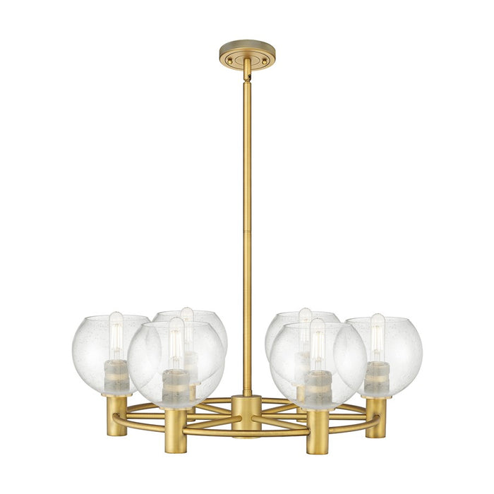 Innovations CP 6Lt 26" Athens Stem Chandelier, BB/SD - 434-6CR-BB-G124-6