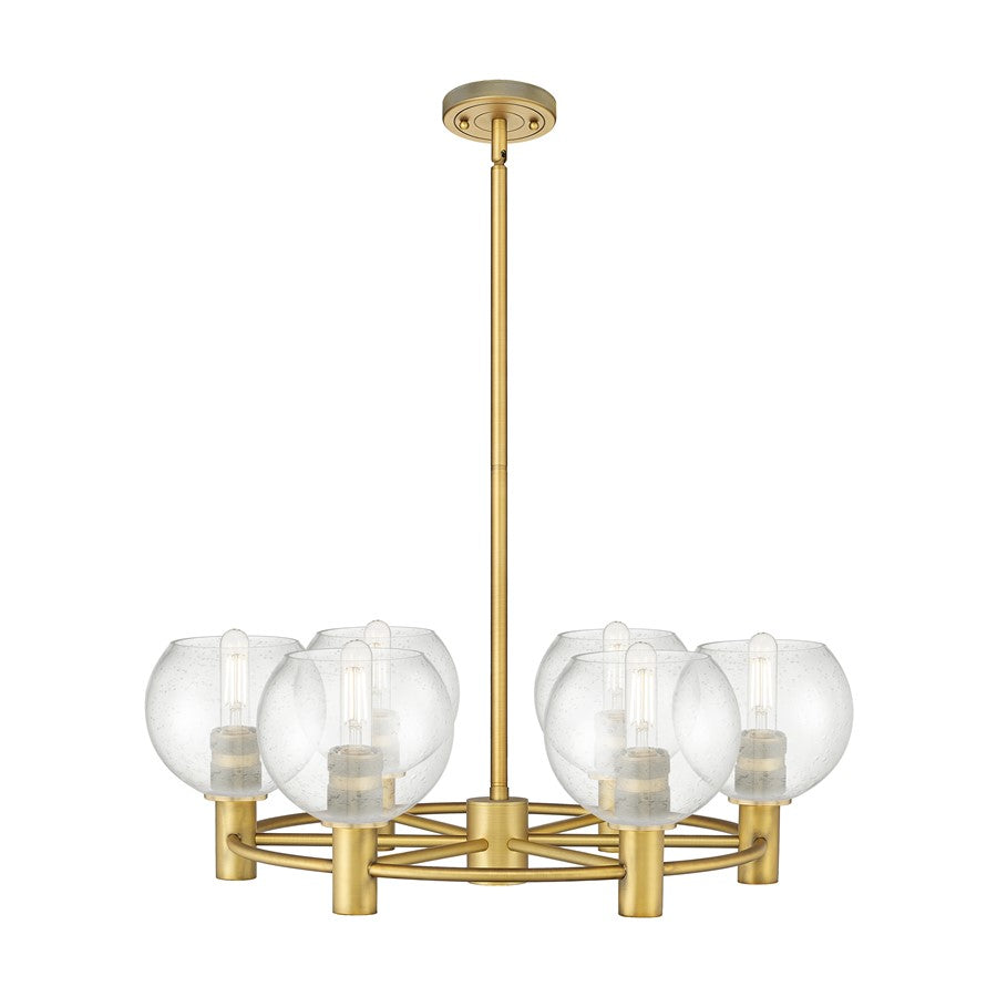 Innovations CP 6Lt 26" Athens Stem Chandelier, BB/SD - 434-6CR-BB-G124-6