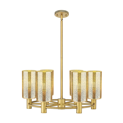 Innovations Crown Point 6Lt 24" Stem Chandelier/7" BB/MC - 434-6CR-BB-G434-7ME