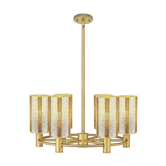 Innovations Crown Point 6Lt 24" Stem Chandelier/7" BB/MC - 434-6CR-BB-G434-7ME