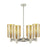 Innovations Crown Point 6Lt 24" Stem Chandelier/7" PN/MC - 434-6CR-PN-G434-7ME