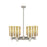 Innovations Crown Point 6Lt 24" Stem Chandelier/7" SN/MC - 434-6CR-SN-G434-7ME