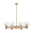 Innovations CP 8Lt 36" Athens Stem Chandelier, BB/CL - 434-8CR-BB-G122-6