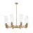 Innovations Crown Point 8Lt 32" Stem Chandelier/12" BB/CL - 434-8CR-BB-G434-12CL