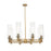 Innovations CP 8Lt 32" Stem Chandelier/12" BB/SD - 434-8CR-BB-G434-12SDY