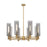 Innovations Crown Point 8Lt 32" Stem Chandelier/12" BB/SM - 434-8CR-BB-G434-12SM