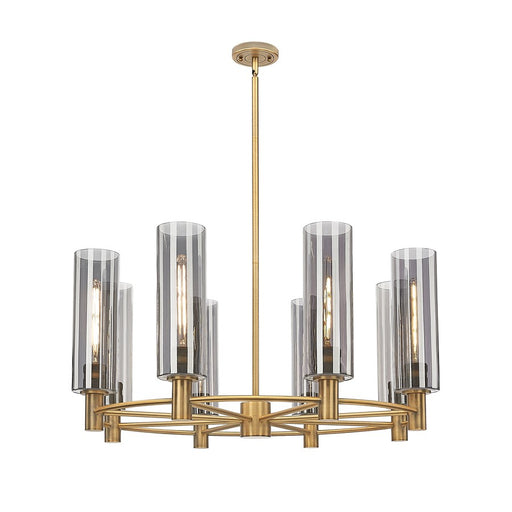 Innovations Crown Point 8Lt 32" Stem Chandelier/12" BB/SM - 434-8CR-BB-G434-12SM