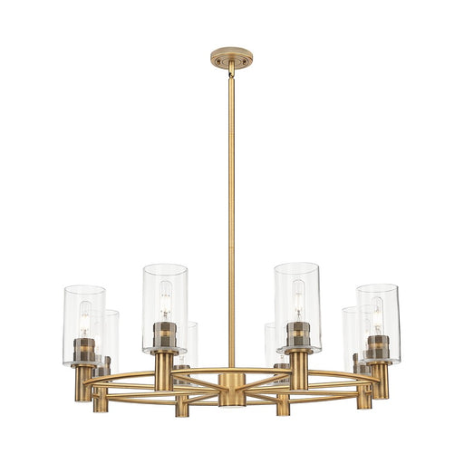 Innovations Crown Point 8Lt 32" Stem Chandelier/7" BB/CL - 434-8CR-BB-G434-7CL