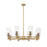 Innovations Crown Point 8Lt 32" Stem Chandelier/7" BB/SD - 434-8CR-BB-G434-7SDY