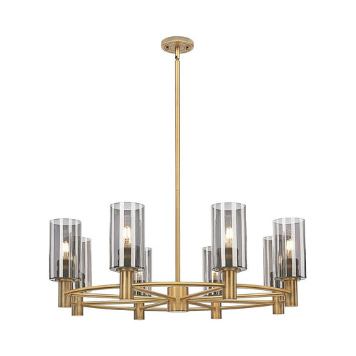 Innovations Crown Point 8Lt 32" Stem Chandelier/7" BB/SM - 434-8CR-BB-G434-7SM