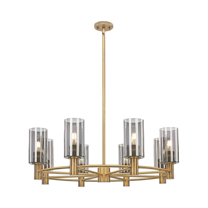 Innovations Crown Point 8Lt 32" Stem Chandelier/7" BB/SM - 434-8CR-BB-G434-7SM