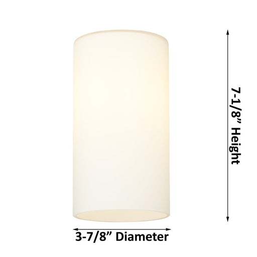 Innovations CP 8Lt 32" Stem Chandelier, 7" Black/White
