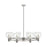 Innovations CP 8Lt 36" Athens Stem Chandelier, PN/CL - 434-8CR-PN-G122-6