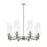 Innovations Crown Point 8Lt 32" Stem Chandelier/12" PN/DS - 434-8CR-PN-G434-12DE