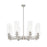 Innovations Crown Point 8Lt 32" Stem Chandelier/12" SN/CL - 434-8CR-SN-G434-12CL