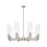 Innovations CP 8Lt 32" Stem Chandelier/12" SN/SD - 434-8CR-SN-G434-12SDY