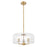Innovations Windsor 3Lt 16" Stem Pendant, BB/Clear - 436-3S-BB-G436-16CL