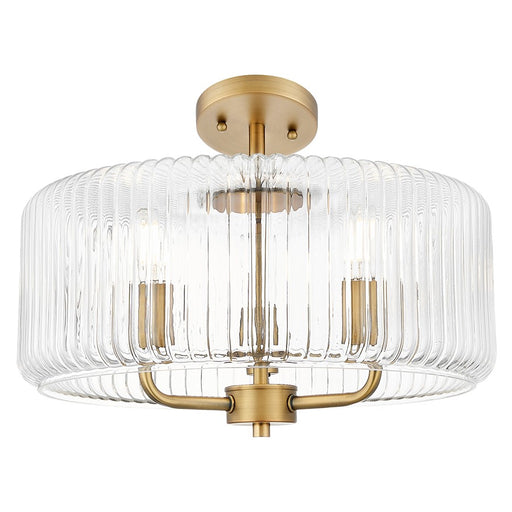 Innovations Windsor 3Lt 16" Stem Pendant, BB/Clear