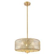 Innovations Windsor 3Lt 16" Stem Pendant, BB/Merc - 436-3S-BB-G436-16ME