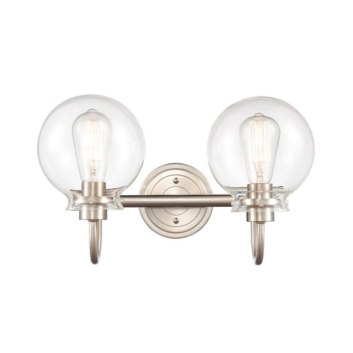 Innovations 2W 437-2W-SN-CL-LED Olivia Bath, S nickel/Clear