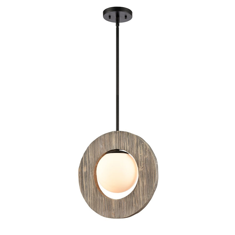 Innovations 440-1S-BK-W Maverick Pendant, Matte Black/Matte White