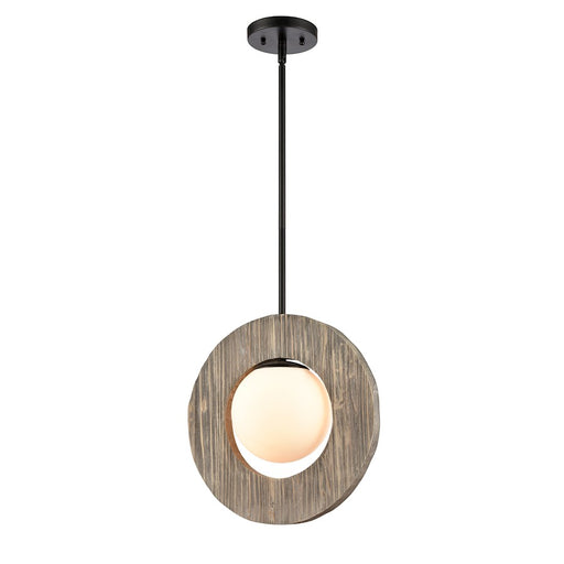 Innovations 440-1S-BK-W Maverick Pendant, Matte Black/Matte White
