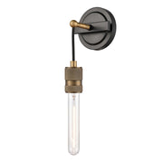 Innovations 1W 444-1W-BAB Ellis Sconce, Black Brass- 444-1W-BAB