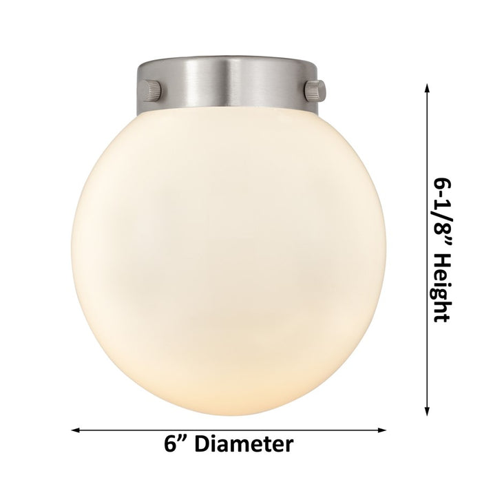 Innovations Caden Beacon 1Lt 6" LED Flush, AB/White