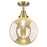 Innovations Caden Beacon 10" Flush Mount, AB/Merc - 447-1C-AB-G208-10